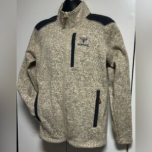 Kings Brushed Fleece Tan/Black Jacket NWOT
